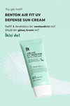 Benton Air Fit Uv Defense Sun Cream S50 /pa Deluxe 12ml- Ultra Hafif Dokulu Cent Güneş Kr